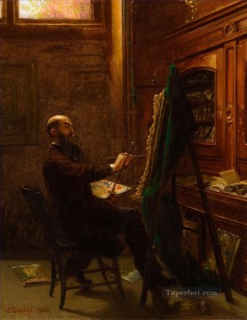 エマヌエル・ゴットリーブ・ロイツェ Painting - ワーシントン・ウィットリッジの「10番街スタジオ」 エマニュエル・ロイツェ